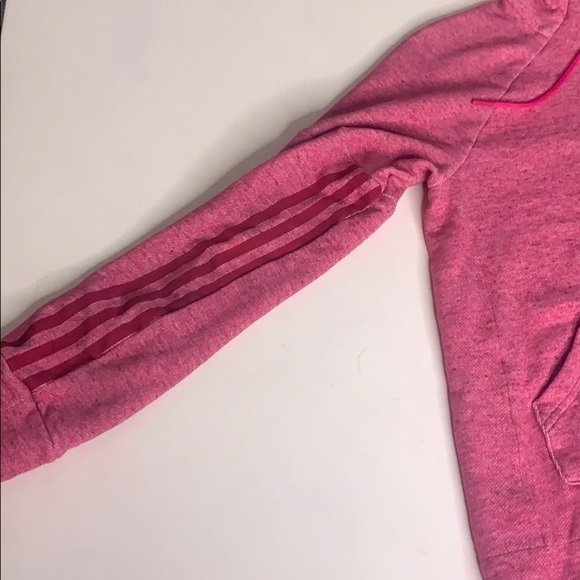 Adidas Drop Shoulder Hooded Active Sweatshirt Medium pink - Picture 8 of 12